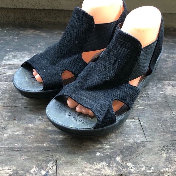 Easy Street Solite 30-16332 Black Ankle Strap Sandals Size 10M - Picture 3 of 11